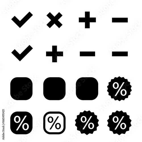 plus and minus signs