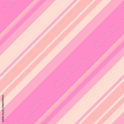 Dynamic diagonal stripes in soft pink and peach create a playful, modern background.  Perfect for websites, presentations, or any project needing a touch of feminine energy and subtle movement.