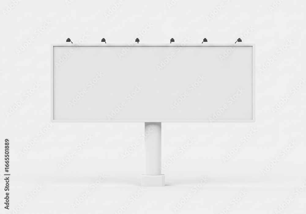 Fototapeta premium Blank Outdoor Billboard Advertisement Space for Your Business Promotion