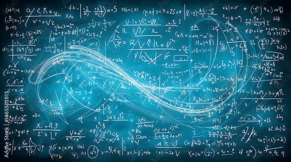 Swirling Math Math Symbols Swirling Over Chalkboard Art Showing 4k Animation 素材庫影片 ...