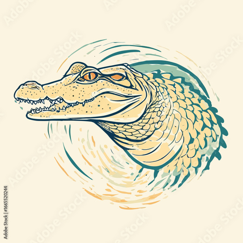 Crocodile Design Very Cool and Creepy