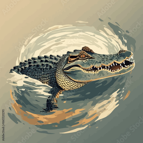 Crocodile Design Very Cool and Creepy