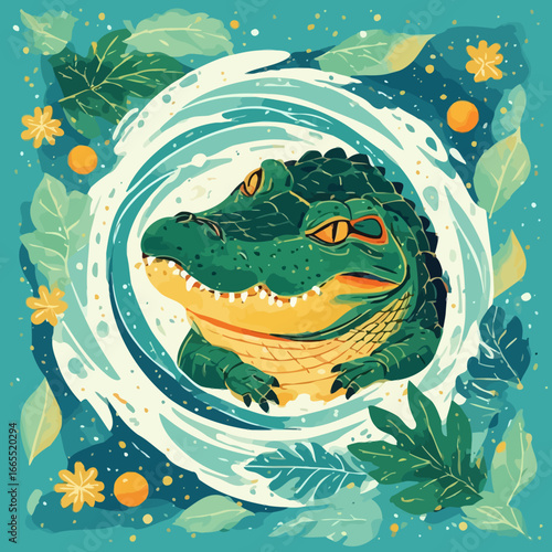Crocodile Design Very Cool and Creepy