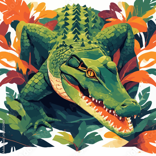 Crocodile Design Very Cool and Creepy