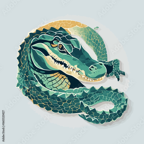 Crocodile Design Very Cool and Creepy