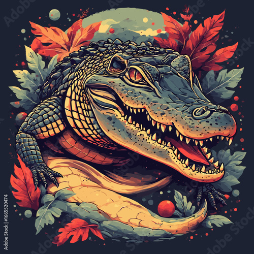 Crocodile Design Very Cool and Creepy
