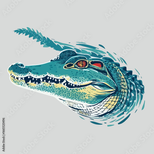 Crocodile Design Very Cool and Creepy