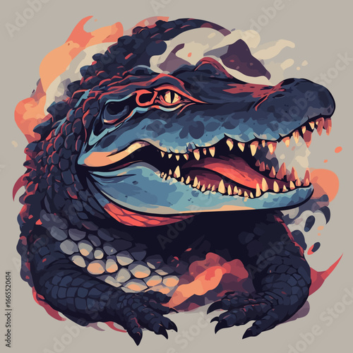 Crocodile Design Very Cool and Creepy