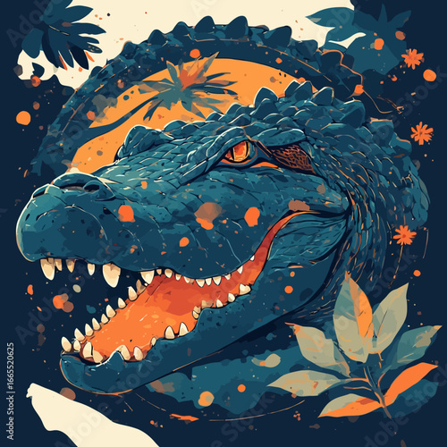Crocodile Design Very Cool and Creepy