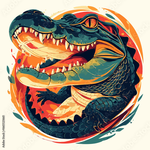 Crocodile Design Very Cool and Creepy