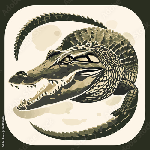 Crocodile Design Very Cool and Creepy