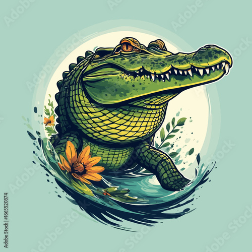 Crocodile Design Very Cool and Creepy