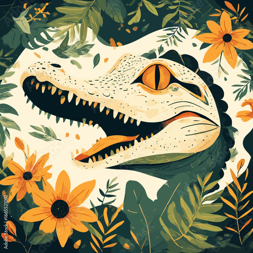 Crocodile Design Very Cool and Creepy