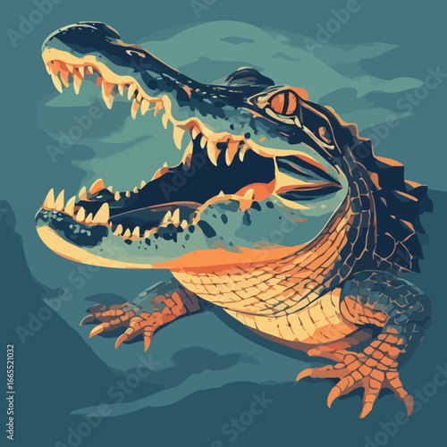 Crocodile Design Very Cool and Creepy
