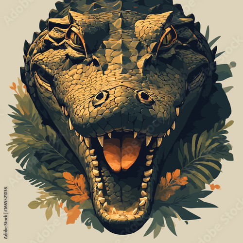 Crocodile Design Very Cool and Creepy