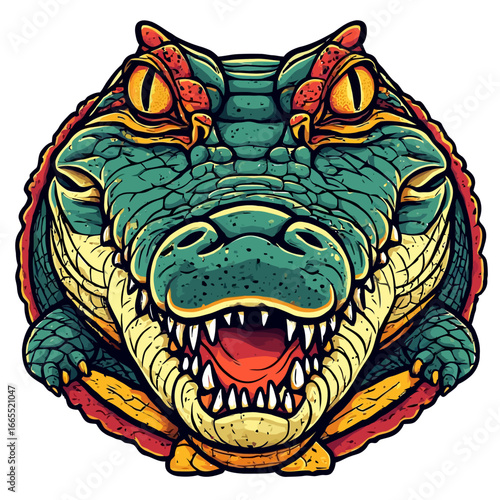 Crocodile Design Very Cool and Creepy