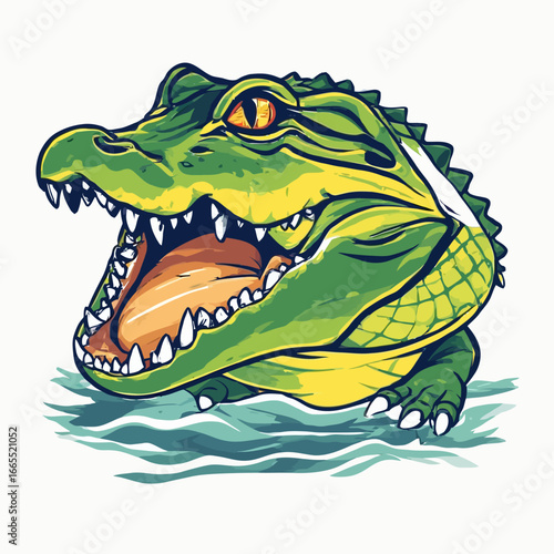 Crocodile Design Very Cool and Creepy