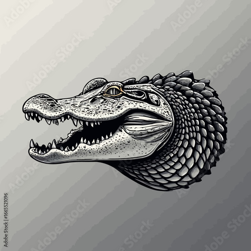 Crocodile Design Very Cool and Creepy