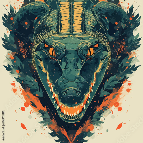 Crocodile Design Very Cool and Creepy