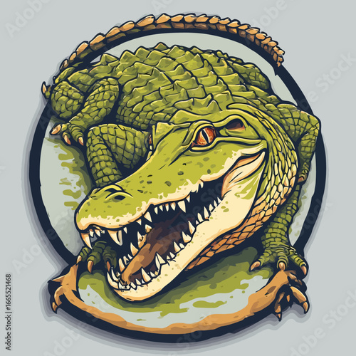 Crocodile Design Very Cool and Creepy