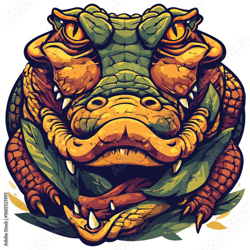 Crocodile Design Very Cool and Creepy
