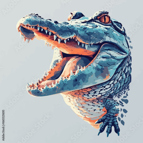 Crocodile Design Very Cool and Creepy