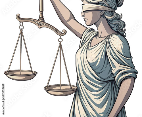 Lady Justice holding scales, representing law, fairness, and legal concepts for courtrooms and legal professionals