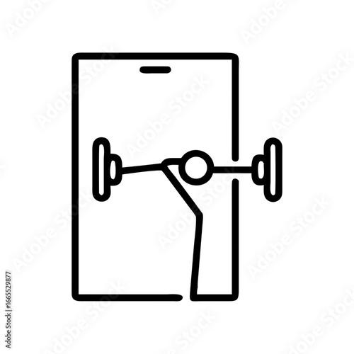 An abstract illustration of a smartphone featuring a vehicle axle
