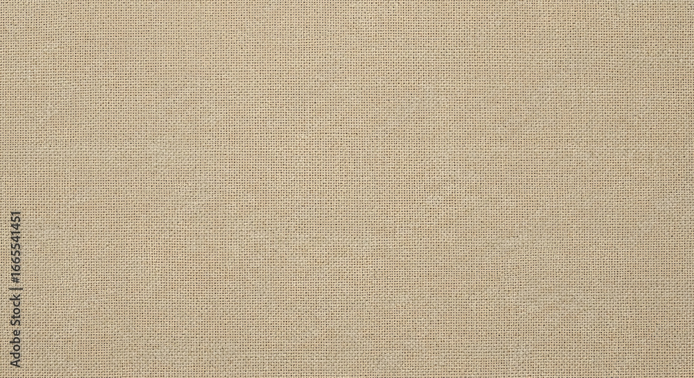 Fototapeta premium Beige Linen Canvas Texture Woven Fabric Background.