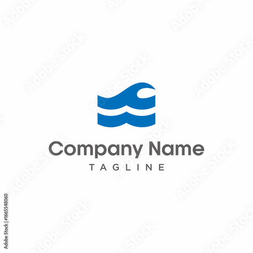wave logo vector
