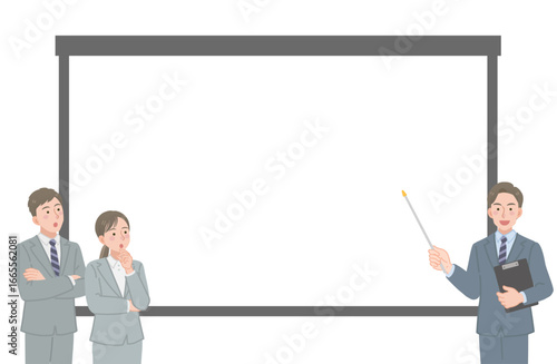 講習を受ける新入社員