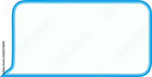 blue text box for any text with exclamation mark