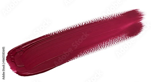 Close Up Burgundy Lipstick Swatch.