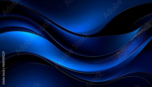 Abstract Blue Wave Background. (19)