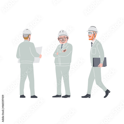 仕事をする男性作業員