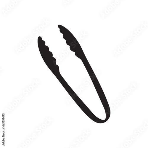 food tongs icon vector illustration design on white back ground