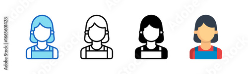 Cashier Multiple Style Icon Set Collection. 