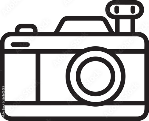 Capture your vision with this sleek camera icon, a symbol of photography, memories, and creative expression originally designed as a scalable vector graphic