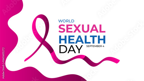 World Sexual Health Day is observed globally on September 4th every year. Promote open conversations around sexual well-being. pregnancy test symbol. Banner poster, flyer. vector illustration