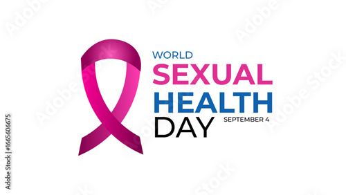World Sexual Health Day is observed globally on September 4th every year. Promote open conversations around sexual well-being. pregnancy test symbol. Banner poster, flyer. vector illustration