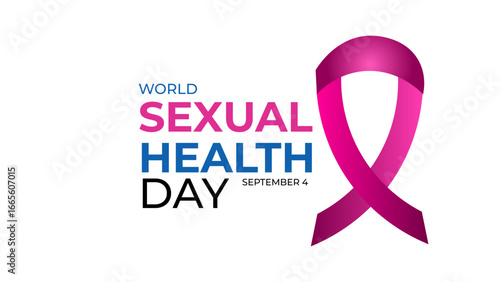 World Sexual Health Day is observed globally on September 4th every year. Promote open conversations around sexual well-being. pregnancy test symbol. Banner poster, flyer. vector illustration