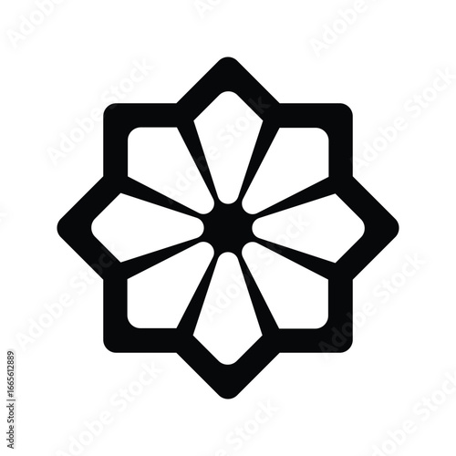 Islamic Hexagon icon design template