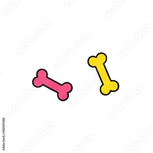 dog bone on white background