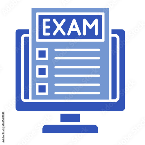 Exam  Icon Element For Design