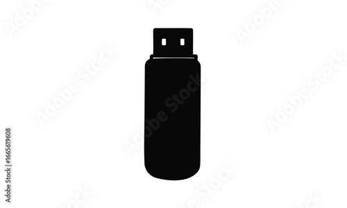 Usb drive icon vector, USB flash drive, memory stick, data storage