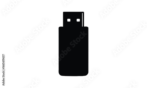 Usb drive icon vector, USB flash drive, memory stick, data storage