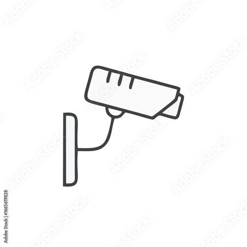 cctv camera icon isolated on white background from electronics collection. trendy cctv camera icons and modern cctv camera symbols for web, apps, UI.