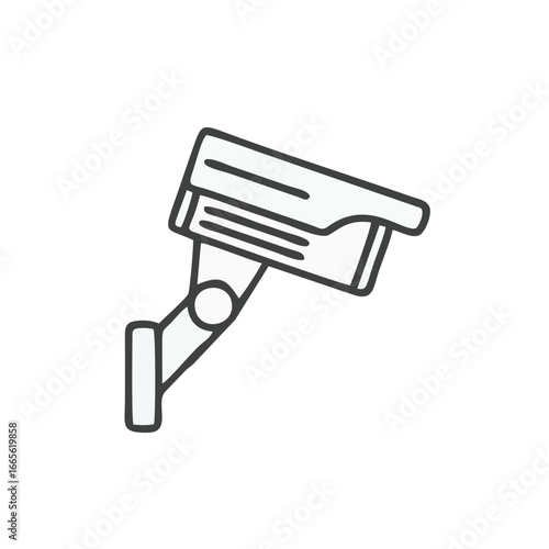 cctv camera icon isolated on white background from electronics collection. trendy cctv camera icons and modern cctv camera symbols for web, apps, UI.