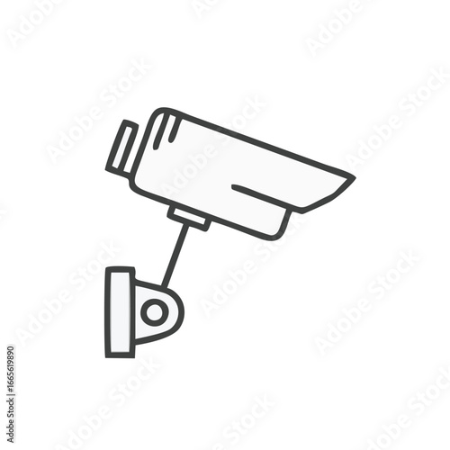Cctv icon in trendy design style. Cctv icon isolated on white background. Cctv vector icon simple and modern flat symbol for web site, mobile, logo, app, UI.