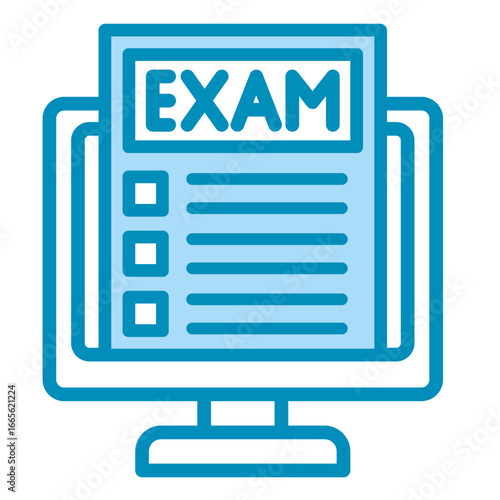 Exam  Icon Element For Design